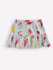Boden Blue Dark 100% Cotton Tiered Jersey Skort - Image 2 of 3