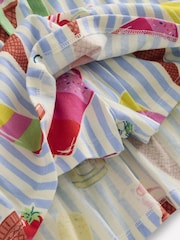 Boden Blue Dark 100% Cotton Tiered Jersey Skort - Image 3 of 3