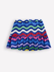 Boden Blue 100% Cotton Tiered Jersey Skort - Image 2 of 3