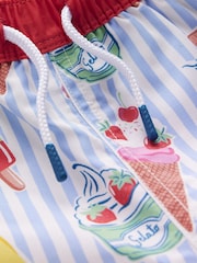 Boden Blue Swim Shorts - Image 4 of 4