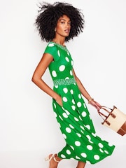 Boden Green Melanie Jersey Midi Dress - Image 1 of 6