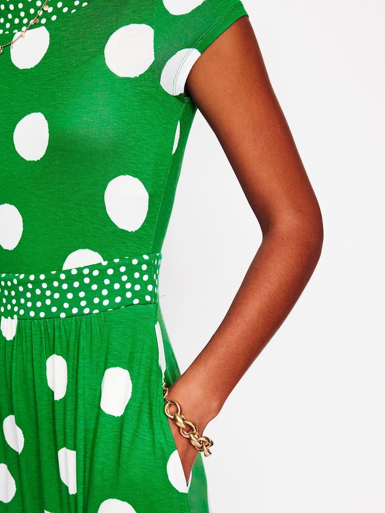Boden Green Melanie Jersey Midi Dress - Image 2 of 6 Boden Green Melanie Jersey Midi Dress - Image 2 of 6