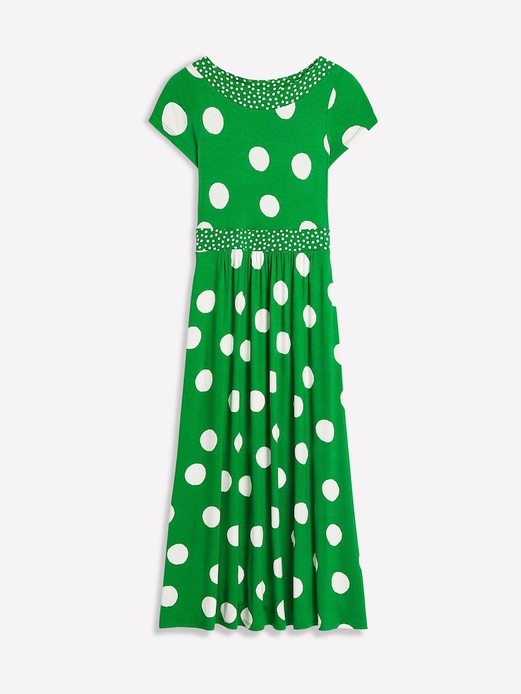 Boden Green Melanie Jersey Midi Dress - Image 6 of 6