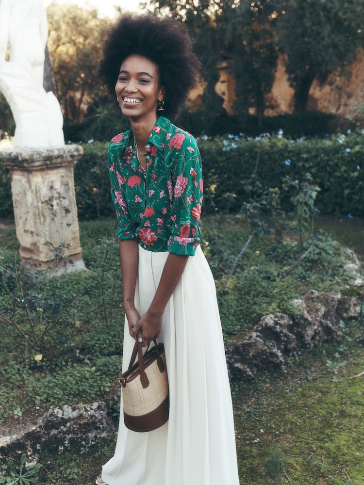 Boden Green Sienna Silk Shirt - Image 1 of 1