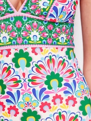 Boden Green Porto V-Neck Swimsuit - Image 2 of 5