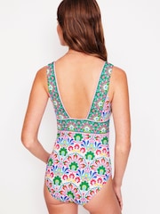 Boden Green Porto V-Neck Swimsuit - Image 3 of 5