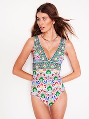 Boden Green Porto V-Neck Swimsuit - Image 4 of 5