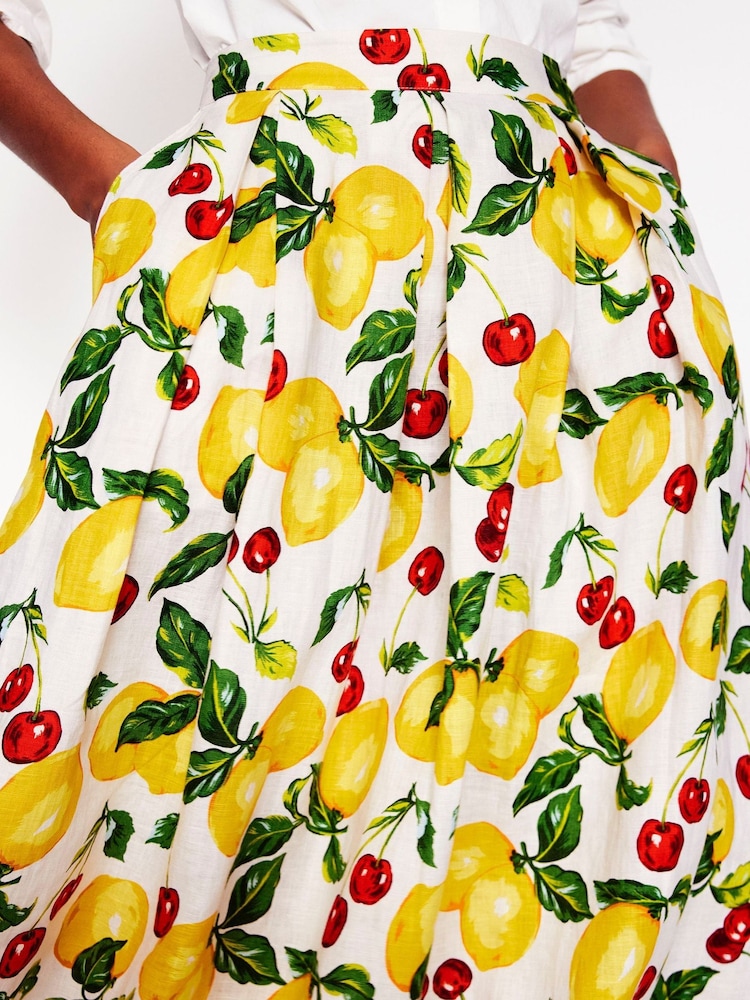 Boden Red Verity Midi Skirt - Image 2 of 5