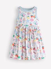 Boden Cream Harlow Back Detail 100% Cotton Dress - Image 1 of 3