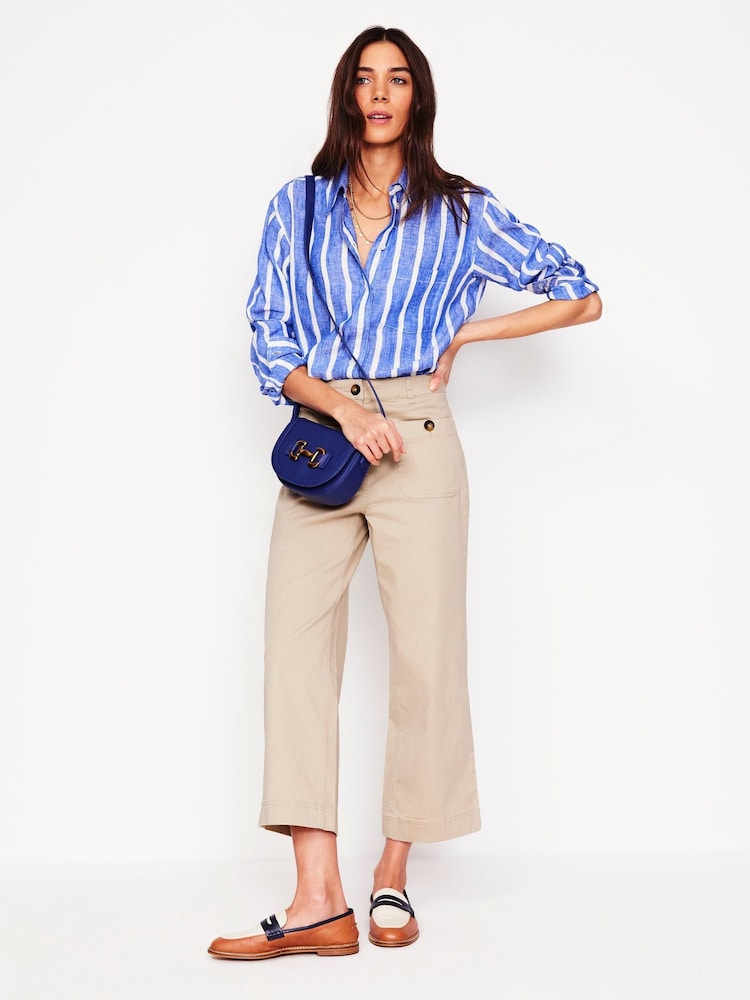 Boden Natural Patch Pocket Chino Trousers - Image 1 of 6 Boden Natural Patch Pocket Chino Trousers - Image 1 of 6
