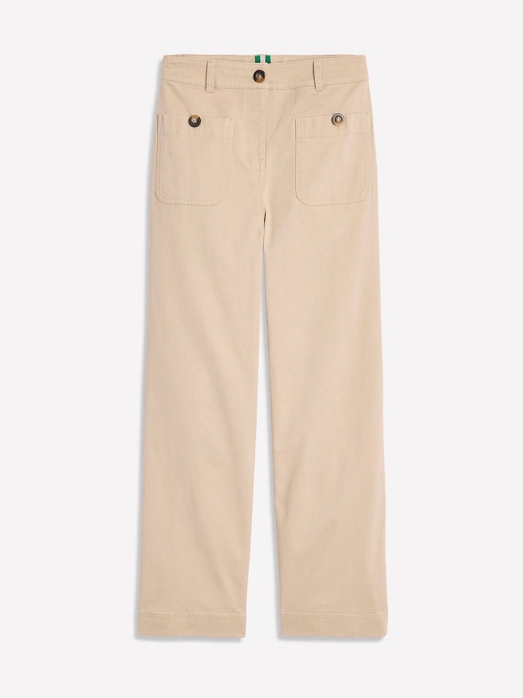 Boden Natural Patch Pocket Chino Trousers - Image 6 of 6