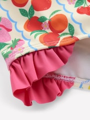 Boden Pink Fruit Stripe Pretty Cross-Back Swimsuit - Image 3 of 3