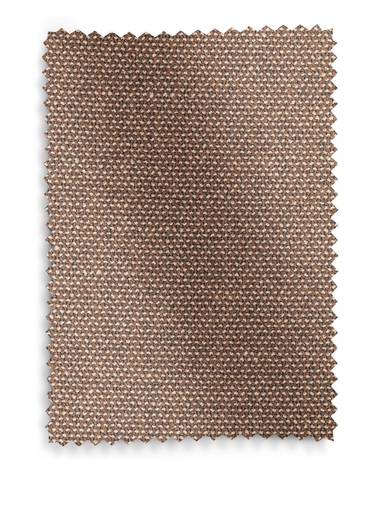 Set of 2 Dry Handle Boucle Rust Hewitt Upholstered Light Wood Leg Dining Chairs - Image 8 of 8