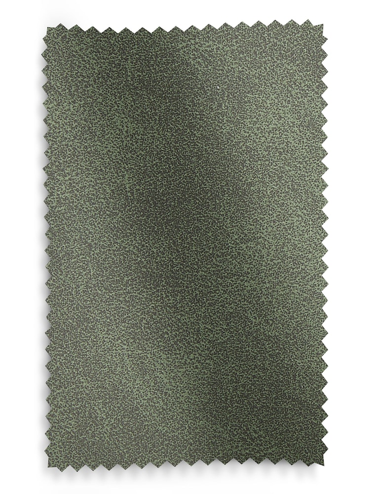 Set of 2 Arona Faux Leather Khaki Black Leg Turner Dining Chairs - Image 8 of 8