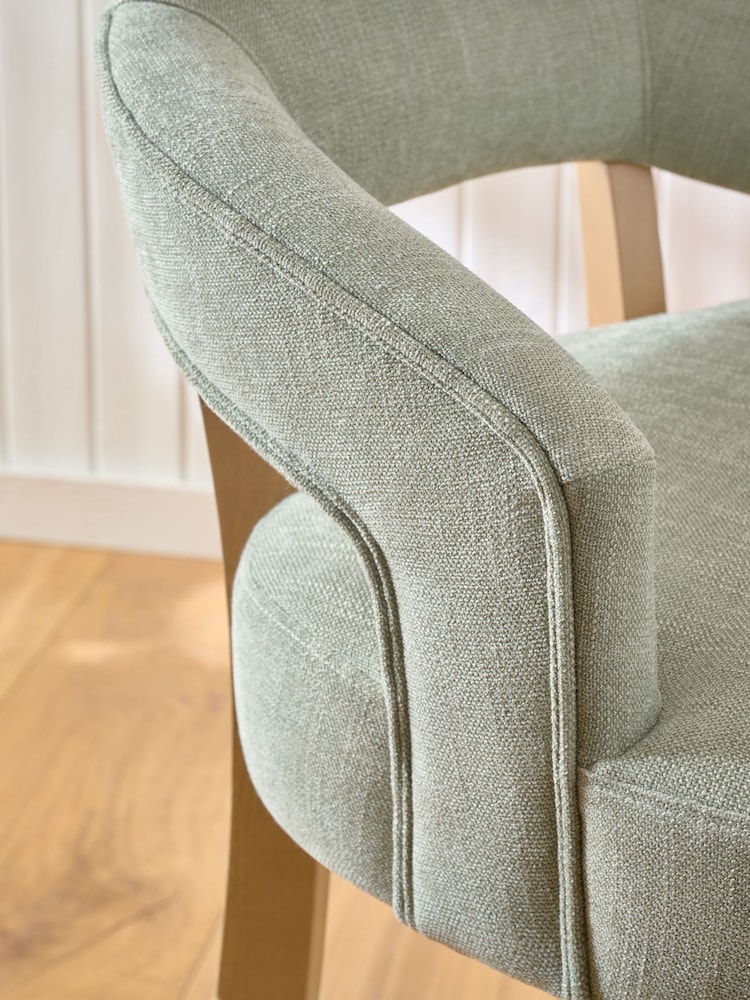 Soft Texture Sage Green Remi Bar Stool - Image 2 of 7