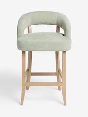 Soft Texture Sage Green Remi Bar Stool - Image 3 of 7