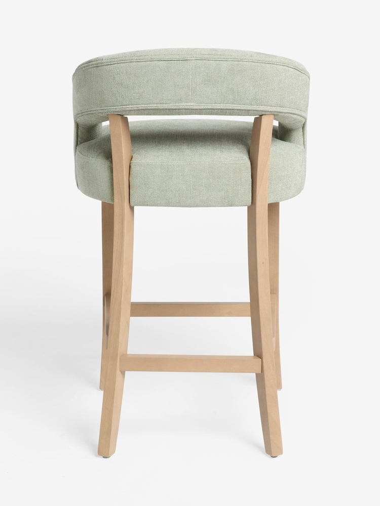 Soft Texture Sage Green Remi Bar Stool - Image 7 of 7