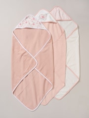 Beerenrosa - Snuggle Tots, Handtücher mit Kapuze und Waschlappen im 3er-Pack - Bild 2 von 3