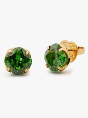 kate spade new york Gold Tone 10mm Green Flower Earrings - Image 3 of 3