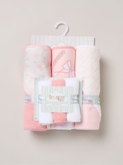 Pink - Snuggle Tots, Handtücher mit Kapuze und Waschlappen im 3er-Pack - Bild 1 von 3