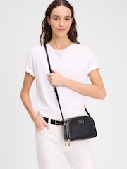kate spade new york Serena Double Zip Dome Black Cross-Body Bag - Image 4 of 5
