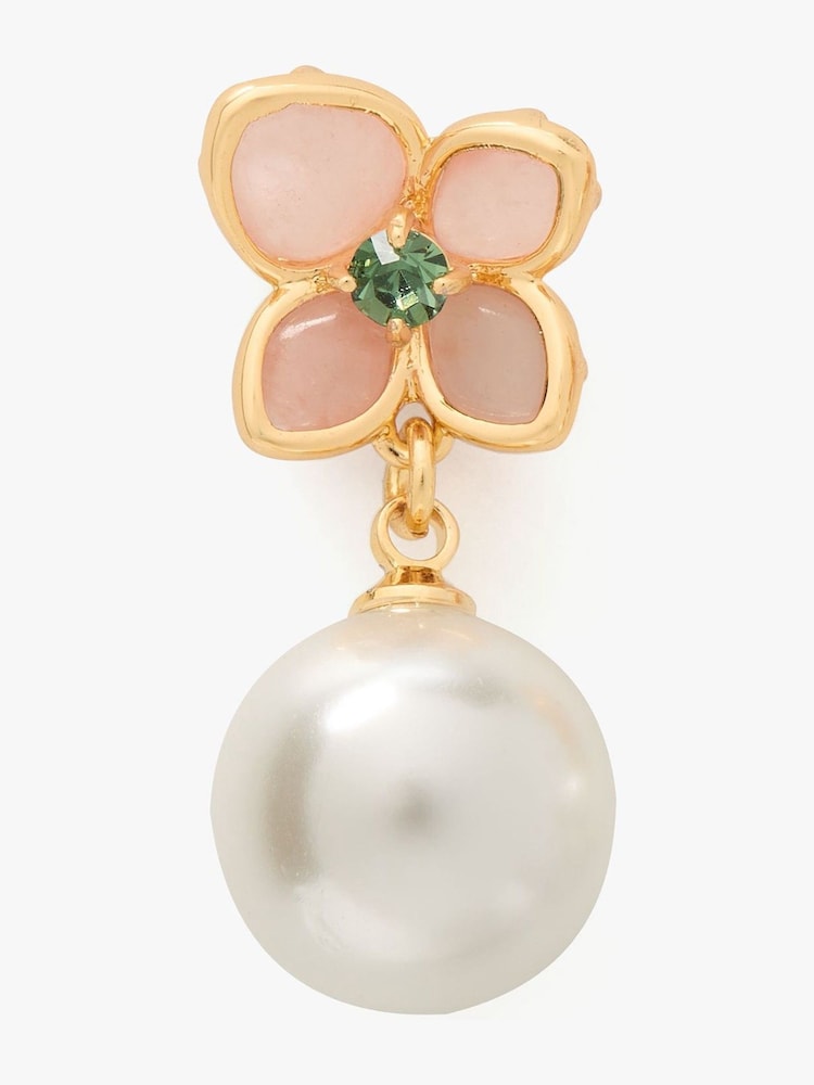 kate spade new york Gold Pearl Flower Drop Earrings - Image 2 of 4