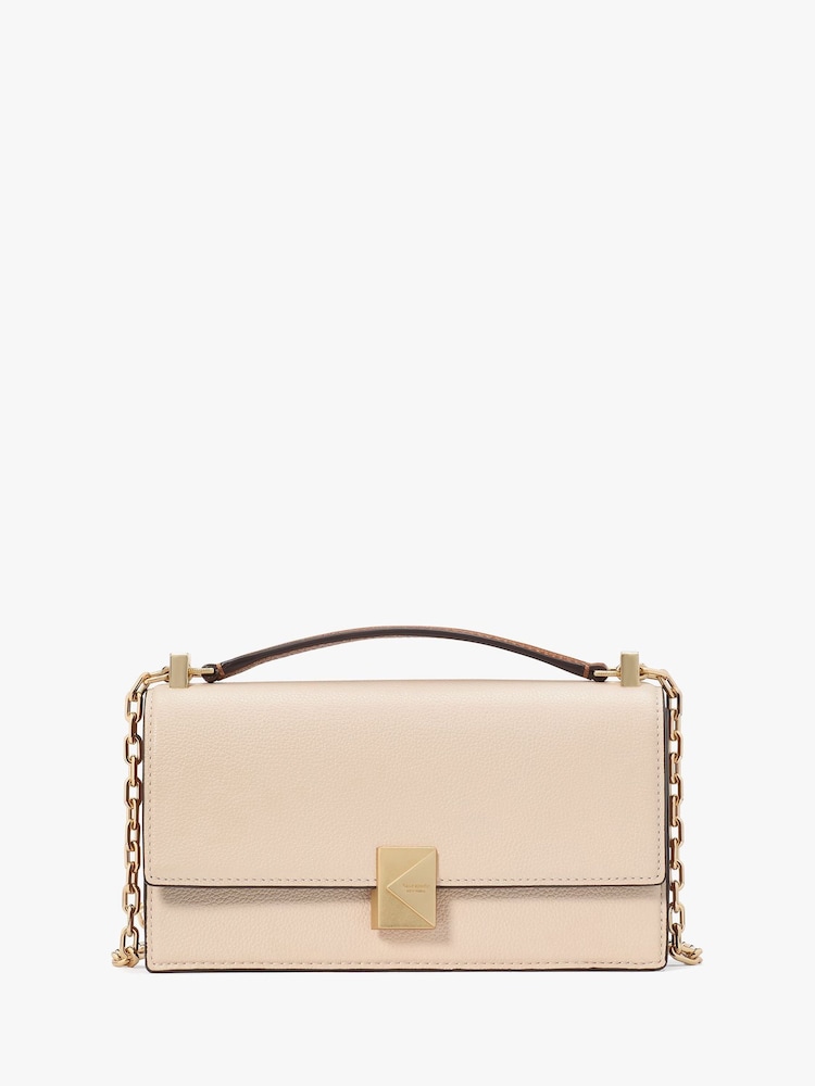 kate spade new york Deco Mini Flap Chain Cross-Body White Bag - Image 3 of 6