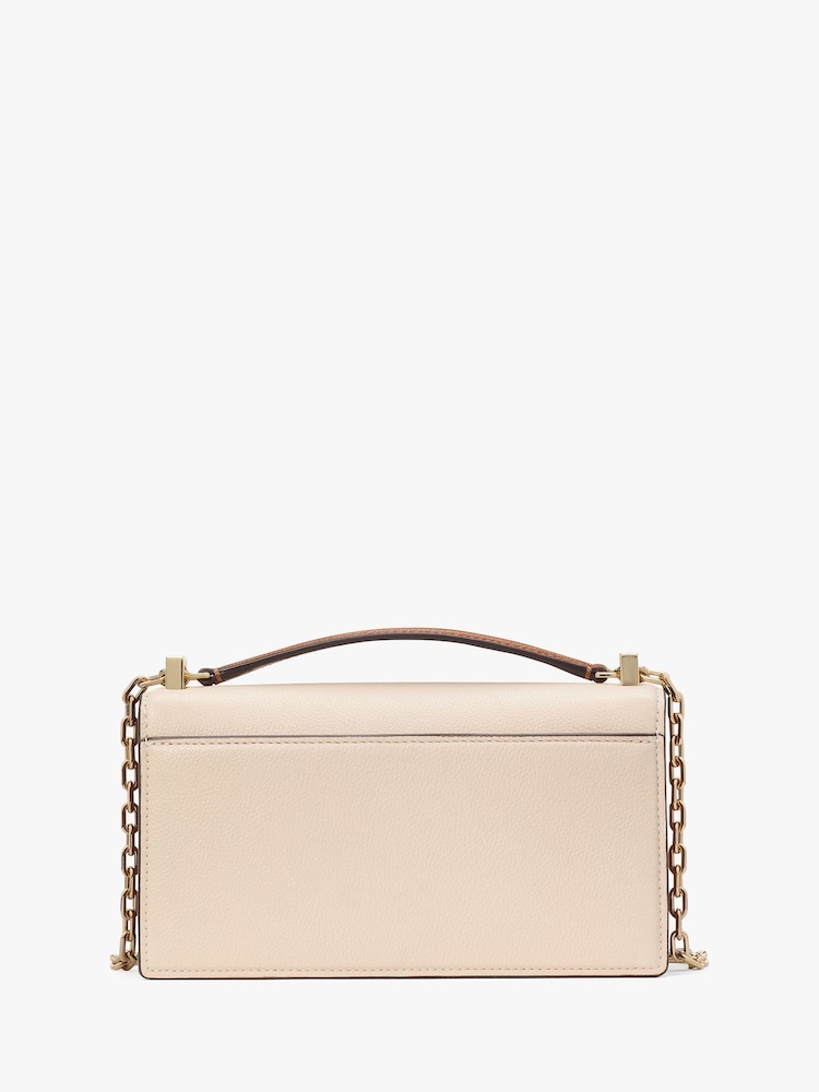 kate spade new york Deco Mini Flap Chain Cross-Body White Bag - Image 4 of 6