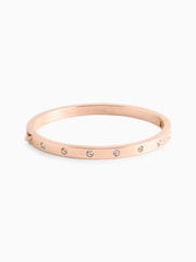 kate spade new york Gold Tone Metal Stone Hinged Bracelet - Image 1 of 3