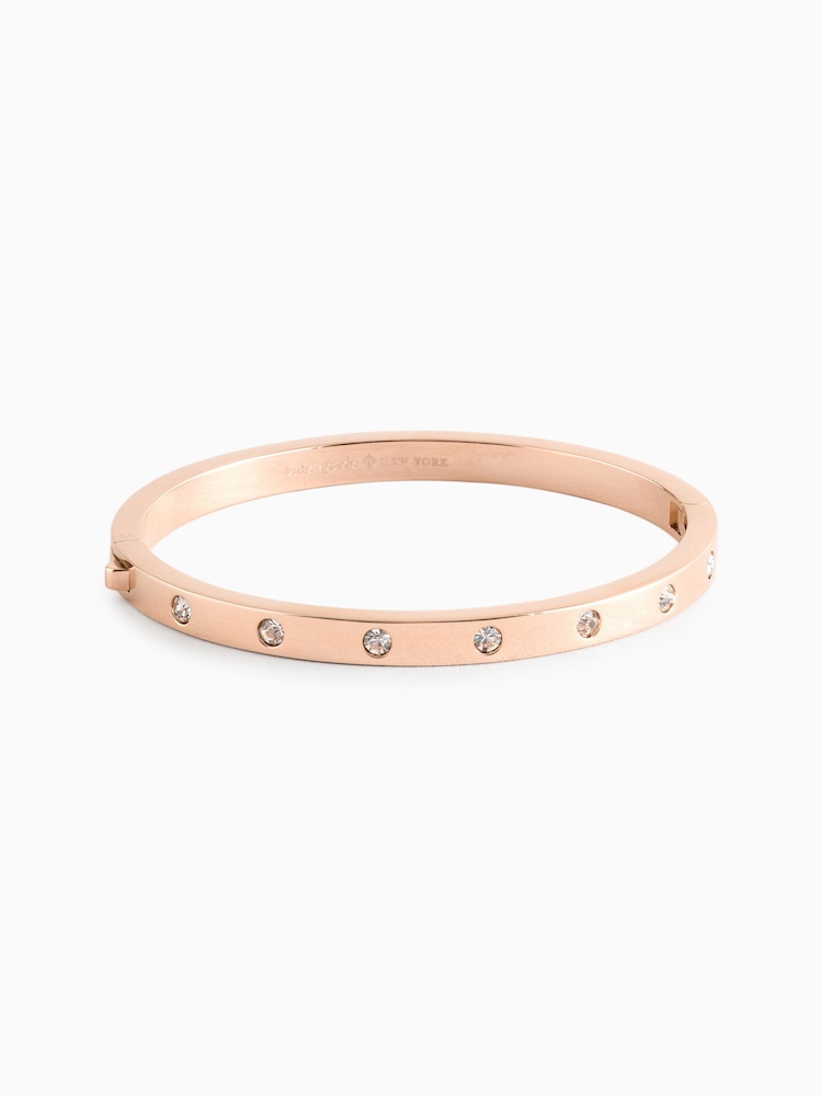 kate spade new york Gold Tone Metal Stone Hinged Bracelet - Image 1 of 3