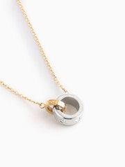kate spade new york Gold and Silver Tone Link Pendant Necklace - Image 1 of 2