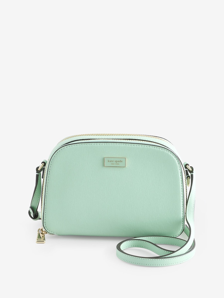 kate spade new york Green Serena Double Zip Dome Cross-Body Bag - Image 1 of 6 kate spade new york Green Serena Double Zip Dome Cross-Body Bag - Image 1 of 6