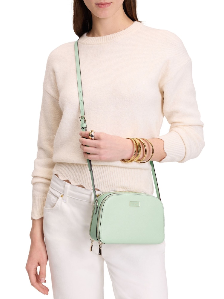 kate spade new york Green Serena Double Zip Dome Cross-Body Bag - Image 6 of 6 kate spade new york Green Serena Double Zip Dome Cross-Body Bag - Image 6 of 6