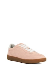 Dune London Pink Electrolite Slim Sole Lace-Up Trainers - Image 2 of 6