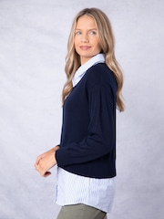 Astrid Two in One Shirt 100% Cotton Jumper - Image 3 of 7