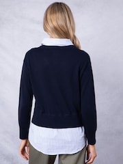 Astrid Two in One Shirt 100% Cotton Jumper - Image 4 of 7