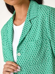 Roman Green Petite Geometric Buttoned Shirts - Image 5 of 5