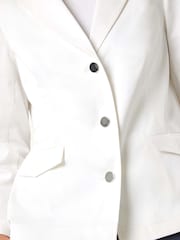 Roman White Petite Cotton Stretch Jacket - Image 5 of 5
