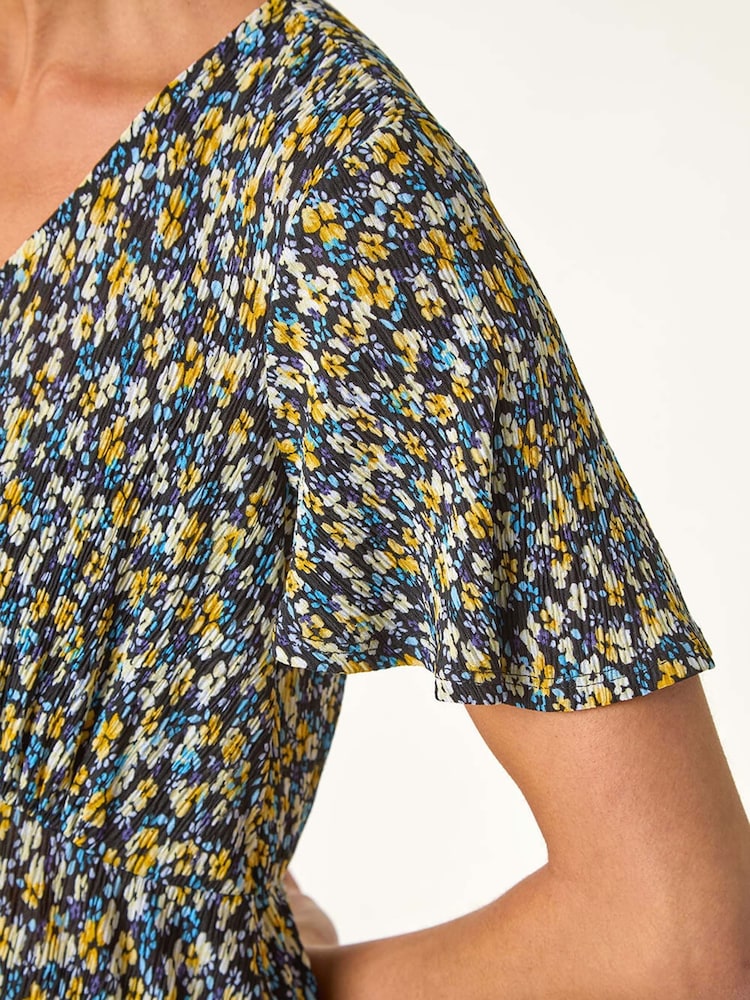 Roman Petite Floral Crinkle Dress - Imagen 5 de 5 Roman Petite Floral Crinkle Dress - Imagen 5 de 5