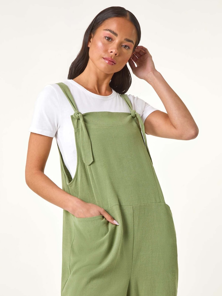 Roman Green Petite Strap Woven Playsuit - Image 1 of 5