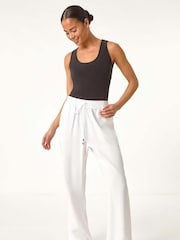 Roman White Petite Textured Pocket Trousers - Image 2 of 5