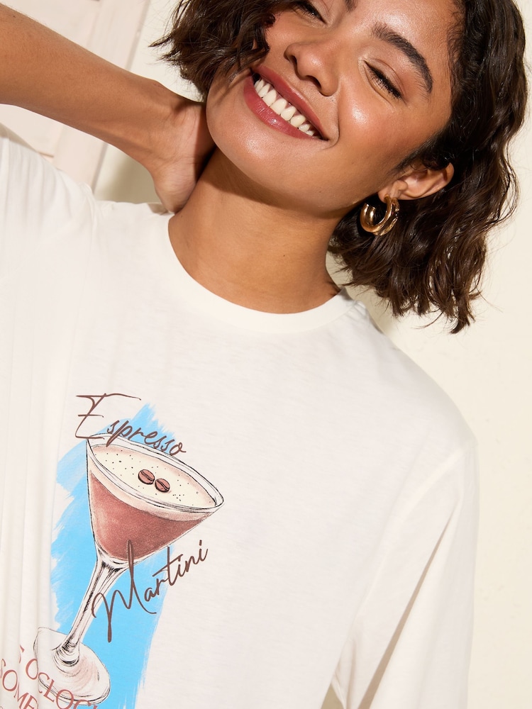 Friends Like These Espresso Martini Graphic Print T-Shirt - Image 2 of 4
