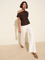 Friends Like These Chocolate Off The Shoulder Top - Image 4 of 4