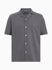 AllSaints Dark Grey Hudson Shirt - Image 6 of 6