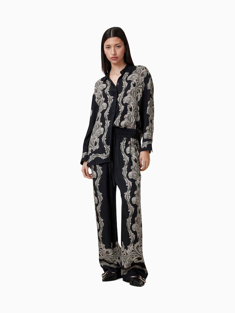 AllSaints Black Tyler Trousers - Image 2 of 7