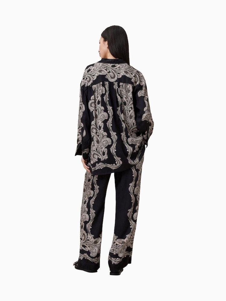 AllSaints Black Tyler Trousers - Image 5 of 7