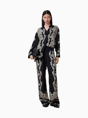 AllSaints Black Tyler Trousers - Image 6 of 7