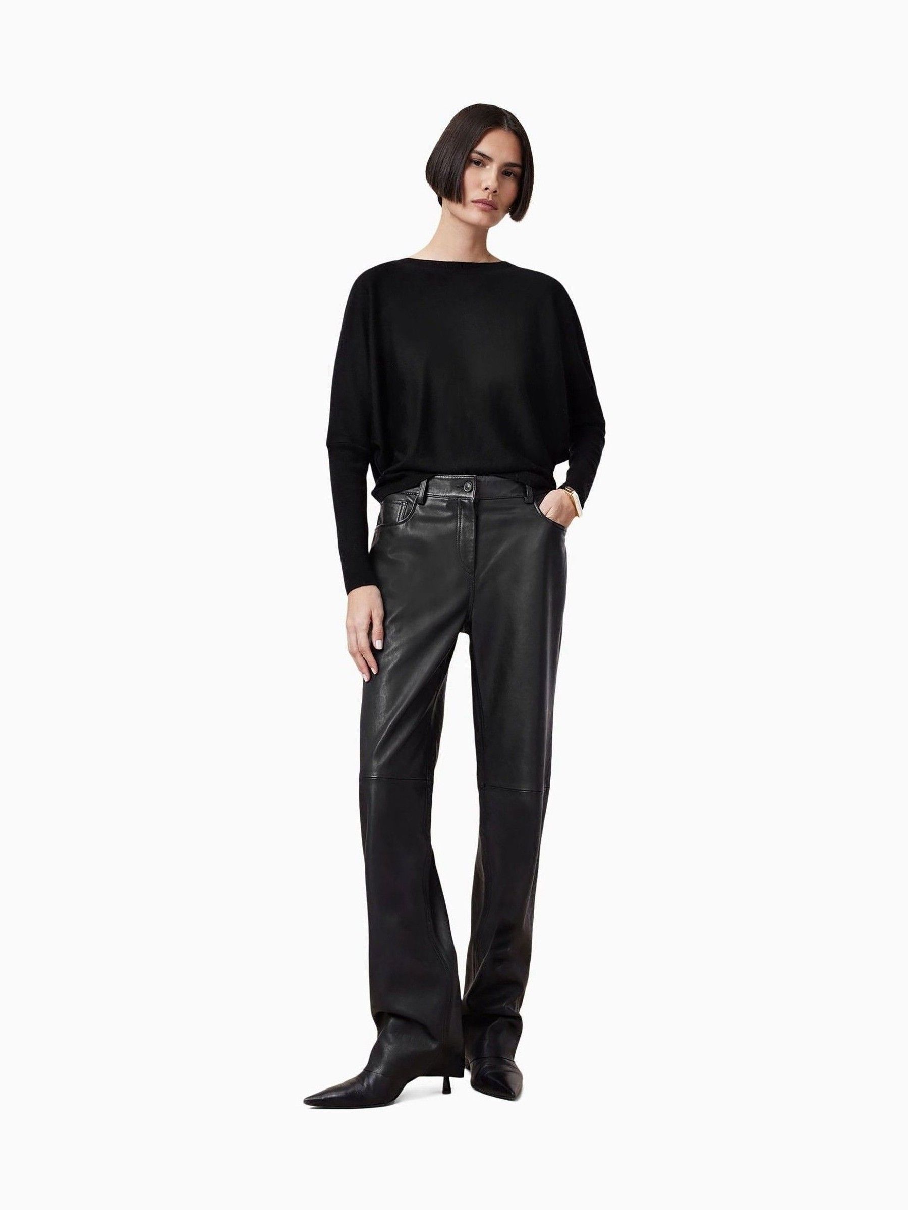 Buy AllSaints Black Julieana Wrap Jumper from Next USA