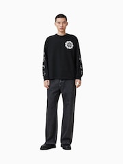 AllSaints 100% Organic Cotton Orbital Crew Neck T-Shirt - Imagen 3 de 8