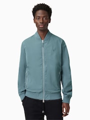 Синий - Куртка-бомбер Allsaints Bassett - Изображение 1 из 9